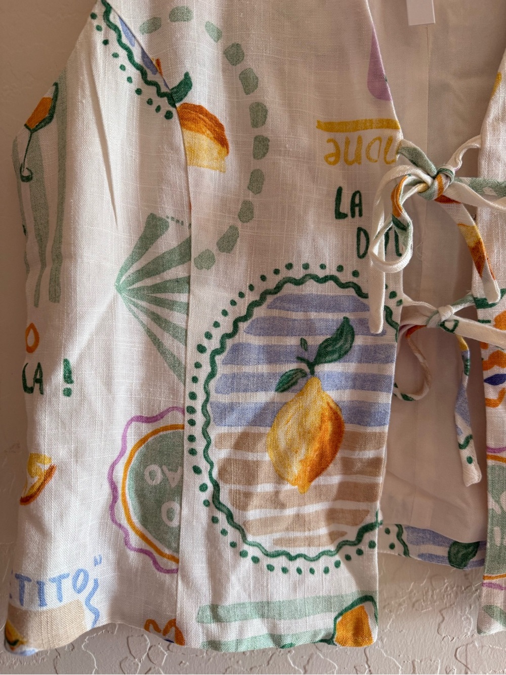 Paper Heart, large, linen blend vest - Picture 5 of 13